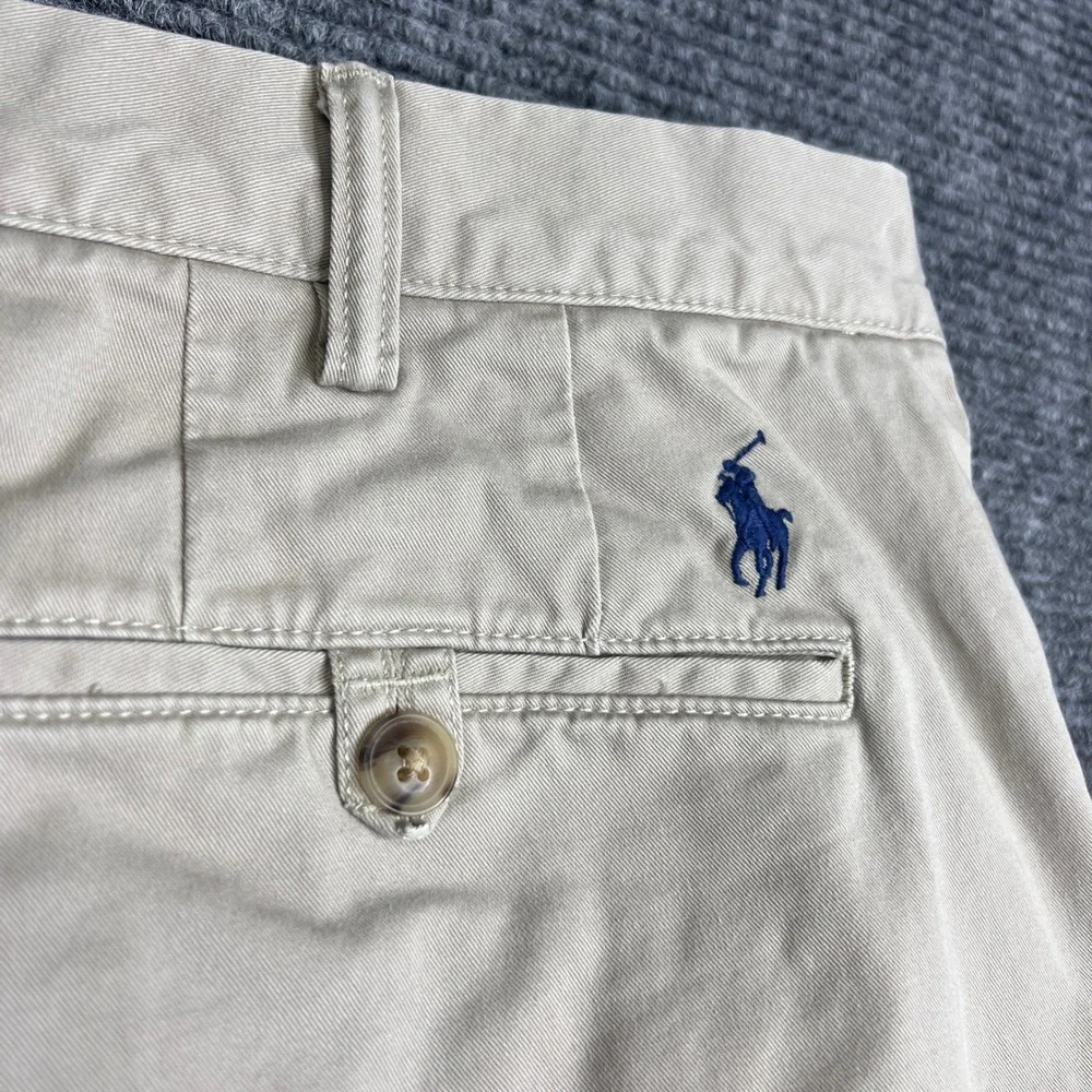 Polo Ralph Lauren Mens Classic Fit 6 Tan Khaki Stretch Chino Shorts Size 40